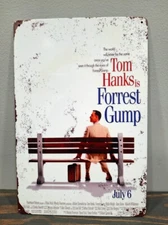 Tom Hanks is Forrest Gump  12 x 8 inch Metal Sign