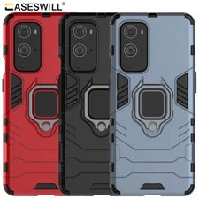 For OnePlus 9 / 9 Pro / 9R Case Rugged Back Ring Holder Kickstand Phone Cover