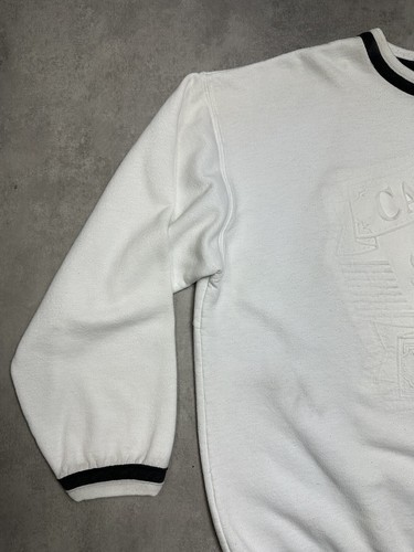 Vintage 90er Caesers Sweatshirt groß weiß geprägt Grafik Made in USA - Bild 6 von 10