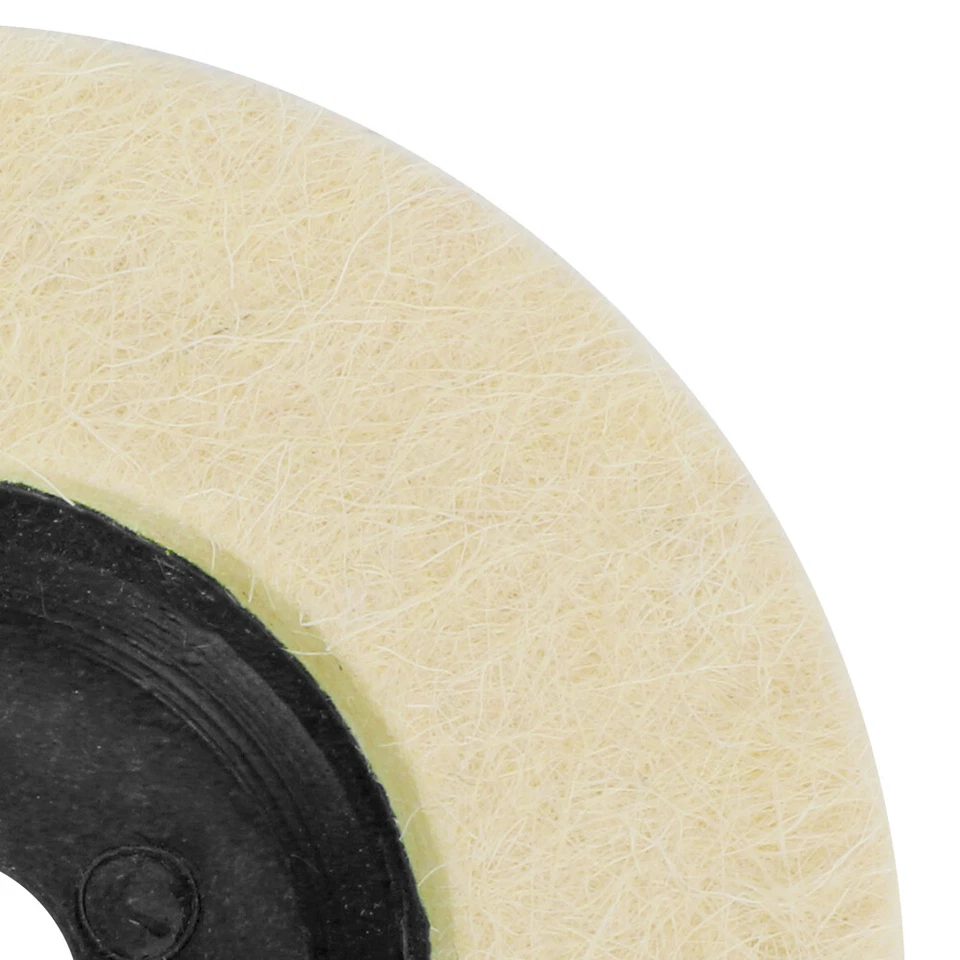 5Pcs 4 Inch Wool Polishing Discs Finishing Wheel Buffing Pads For Angle Grinder - Image 4 of 4