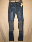 NEW PERSPECTIVE BRAND SIZE 30X40" UNHEMMED 5 POCKET SOFT DENIM BLUE CUSTOM JEANS — photo 1