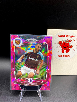 2021-22 Panini Prizm Premier League Nikola Vlasic Pink Ice Prizm #239