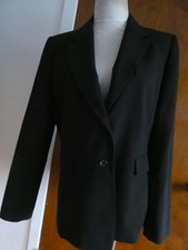 Tahari Women Black Gorgeous Blazer Two Front Pockets size 12
