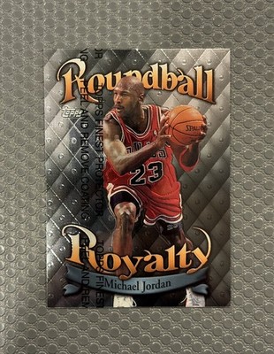 Michael Jordan 1998 Topps Roundball Royalty w/ Coating #R1 No Green Bulls GOAT