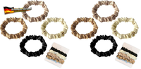 sularpek Haargummi Seide, 4 StüCk Satin Haargummi, Scrunchies Klein, 4 Farben Si