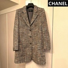 CHANEL Chanel Chanel coat vintage tweed coat