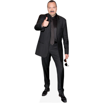 Jose Aguilar Jimenez (Daumen hoch) lebensgroßer Ausschnitt