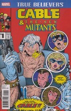 True Believers Cable and The New Mutants #1 NM 2017 Stock Image