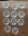 Tiffin-Franciscan Fuschia set of 11 etched crystal champagne coupes — photo 2
