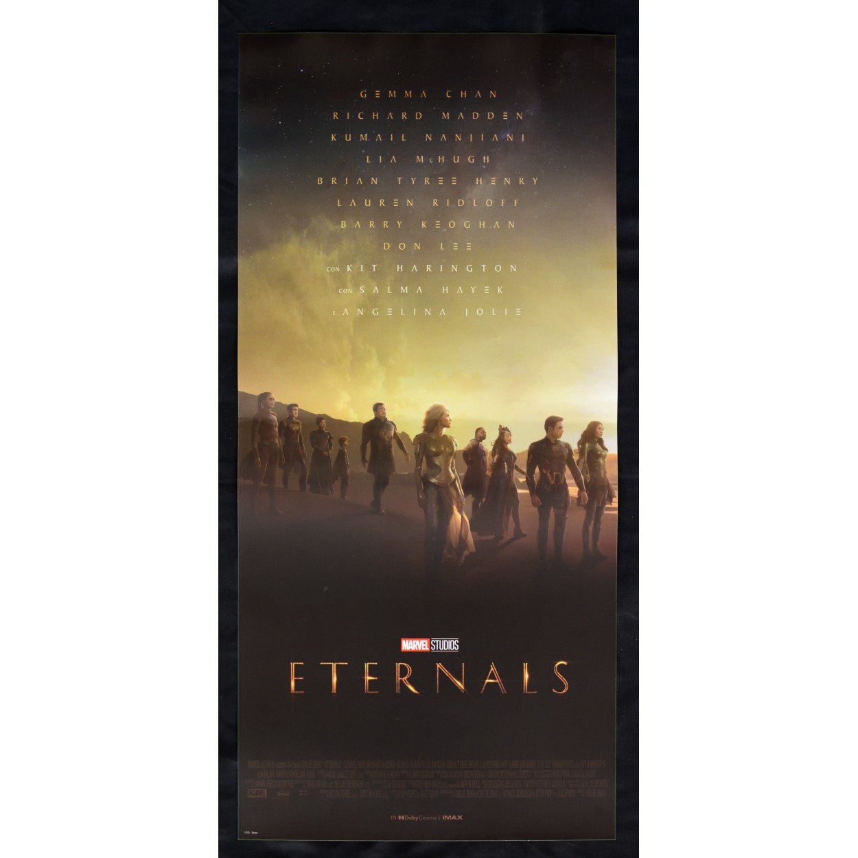 Locandina originale film Eternals (2021) - Regia di Chloé Zhao