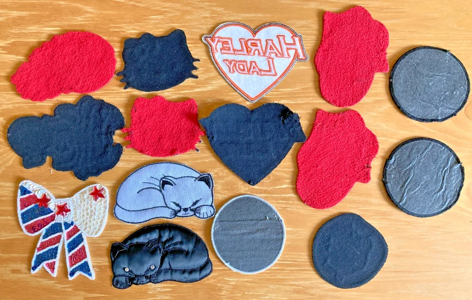 15 neue Patch Konvolut Stones Harley Cat Fußball Scorpion Pailetten Aufnäher - Bild 2 von 4