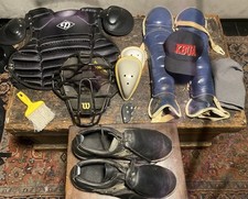 EDDIE BAUER Umpire Wheeled Equipment Bag - Black WITH ALL UMPIRE EQUIPMENT