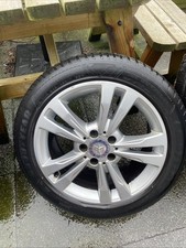 MERCEDES E CLASS W212 2013 , COMPLETE SET OF ALLOY WHEELS WITH TYRES 245/45/17