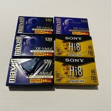 Maxell XR-Metal Professional Quality Digital Hi 8mm Video Tapes Sony Lot Of 6