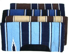 Eco Navajo Westernpad in verschiedenen Farben mit Lederbesatz 79 x79 cm