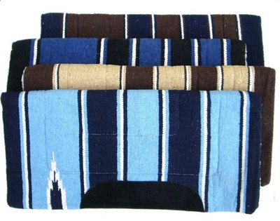 Eco Navajo Westernpad in verschiedenen Farben mit Lederbesatz 79 x79 cm