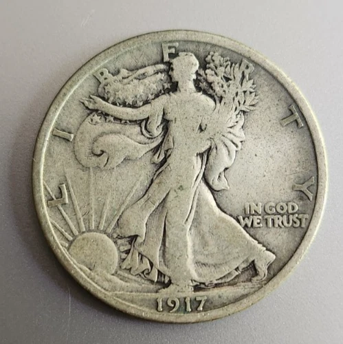 1917-P Walking Liberty Half Dollar — photo from the most recent tracked eBay sale