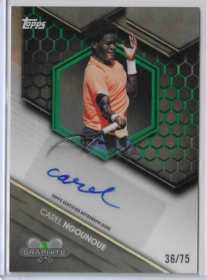 2026 Topps Graphite Carel Ngounoue Green Refractor Auto Autograph #36/75