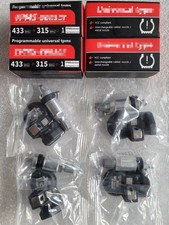 4 Pack Universal Programmable Tpms 315mhz433mhz Metal Stem 4 Pack Universal Programmable Tpms 315mhz433mhz Metal Stem