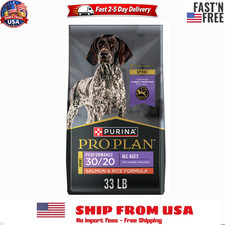 Purina Pro Plan High Protein Sport 30/20 Salmon and Rice Dry Dog Food, 33 Lb