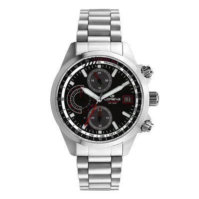 Lorenz Solar Crono 030253AA Cronografo da uomo in acciaio inox a carica solare