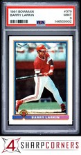1991 BOWMAN #379 BARRY LARKIN REDS HOF PSA 9