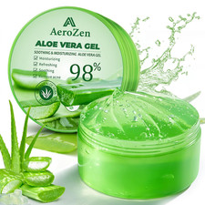 Organic Aloe Vera Gel for Face  Body Made within 12 Hours of Harvest, 98 Pure