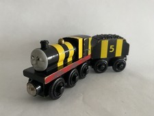 Thomas  Friends Wooden Railway Train Tank Engine Busy as a Bee James w/ Tender