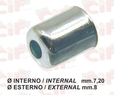 10 CAPOGUAINA Ø INTERNO 7,20 ESTERNO 8 GUAINA CAVO CAVI SPIRALE 6 MM.