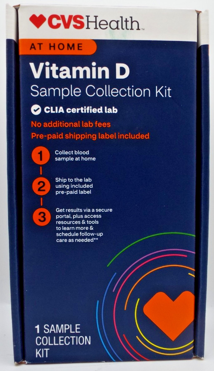 CVS At Home Health Vitamin D Test Sample Collection Kit 09/30/25
