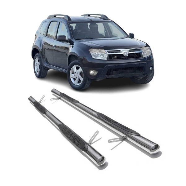 Edelstahl Trittbretter Schwellerrohre FüR Dacia Duster 2010-2018 Silber-image