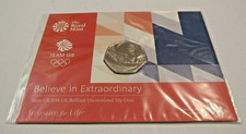 2016 Team GB Swimming Olympics 50p QEII Still Sealed Royal Mint QEII