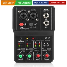 USB Audio Interface for PC,Interface for Recording Music Computer Recording A...