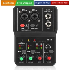 USB Audio Interface for PC,Interface for Recording Music Computer Recording A...