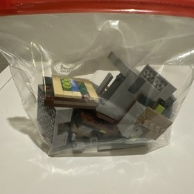 LEGO Minecraft Micro World The End 21107 with 21105 (village) and 21106 (nether)