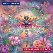 Diamond Art Kits for Adults - Dragonfly Diamond Painting Kits for Adults, 5D Dra