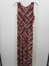 Pre-Owned Calvin Klein Red Size 8 Long Sleeveless Dress