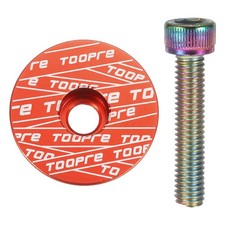 1 1/4" OD Bicycle Headset Stem Top Cap for Mountain Road Bicycle , Red
