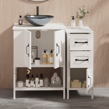 36" Modern Bathroom Vanity Cabinet Storage with Sink Combo w/2 Door  3 Drawers