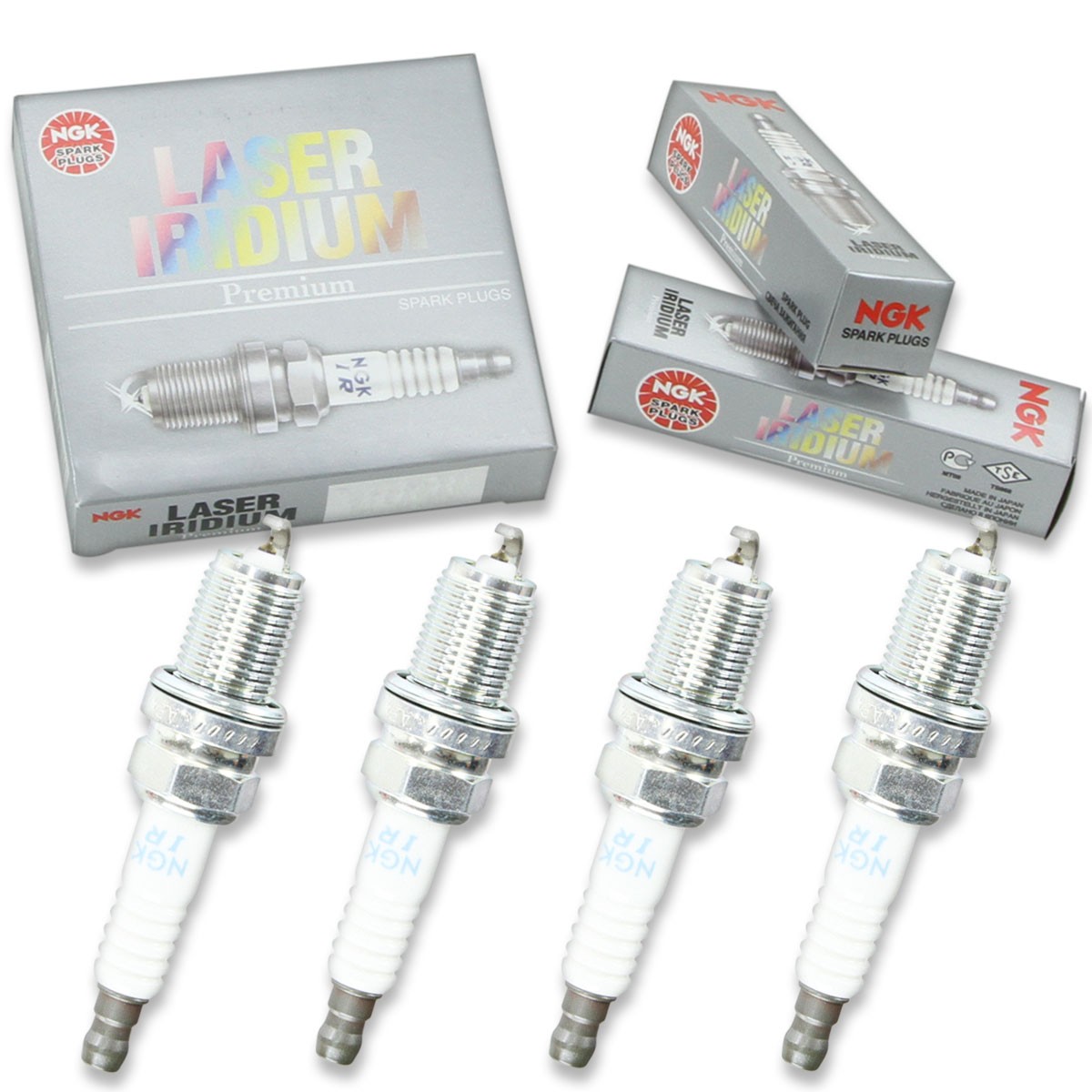 4 pcs NGK Laser Iridium Spark Plugs for 2005-2007 Lotus Elise 1.8L L4 1.8L - nh