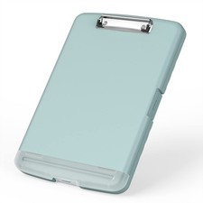 8.5x11 Inch Plastic Clipboard with Storage and Pen Holder for Classroom Teacher
