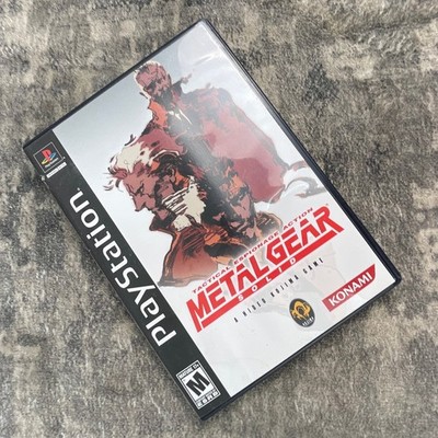 Metal Gear Solid Sony PlayStation 1 PS1 CIB Case Artwork Konami Hideo Kojima