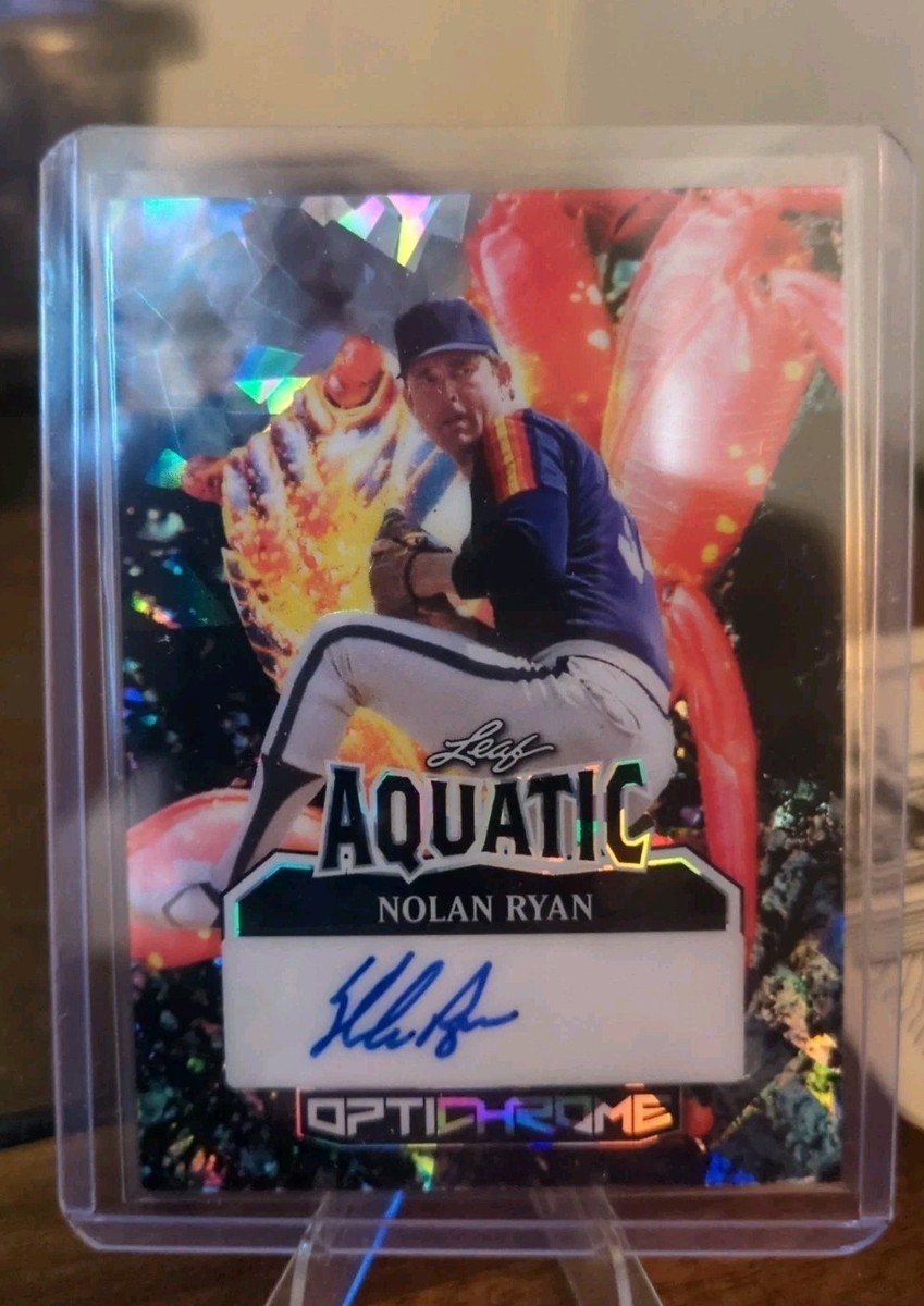 2025 Nolan Ryan 1/1 Auto Leaf Optichrome Aquatic Baseball | eBay