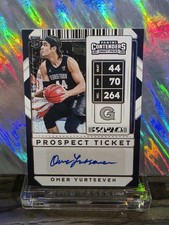 2020 Contenders Draft Picks Omer Yurtseven Auto #44 Georgetown Hoyas