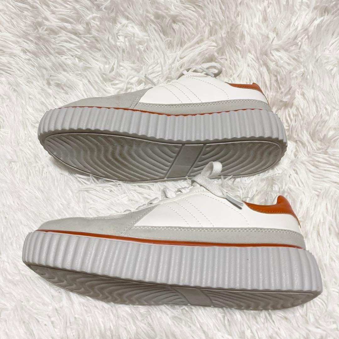 Java Retro Lite White Platform Sneakers 24.5cm Us… - image 5
