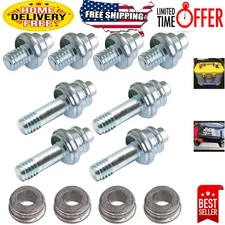 Zinc-Plated Battery Side Post Extender Stud Set - 2 Lengths with Spacers