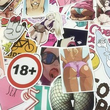 96 Pack Vinyl Adult Stickers Bomb Sexy Girls Women Skateboard Laptop Decals Lot