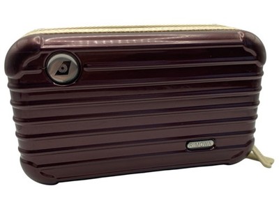 Rimowa Eva Air Amenity Kit Mini Luggage Toiletry Makeup Red 7x4x2