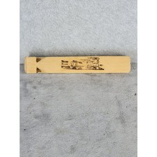Texas Train Whistle Wooden 4 Tone Steam Locomotive Souvenir Toy 8.25 Inch
