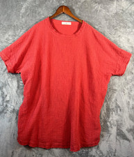 Natural Life Dress Womens XL Orange Cotton Gauze Tunic Boho Comfort Oversized